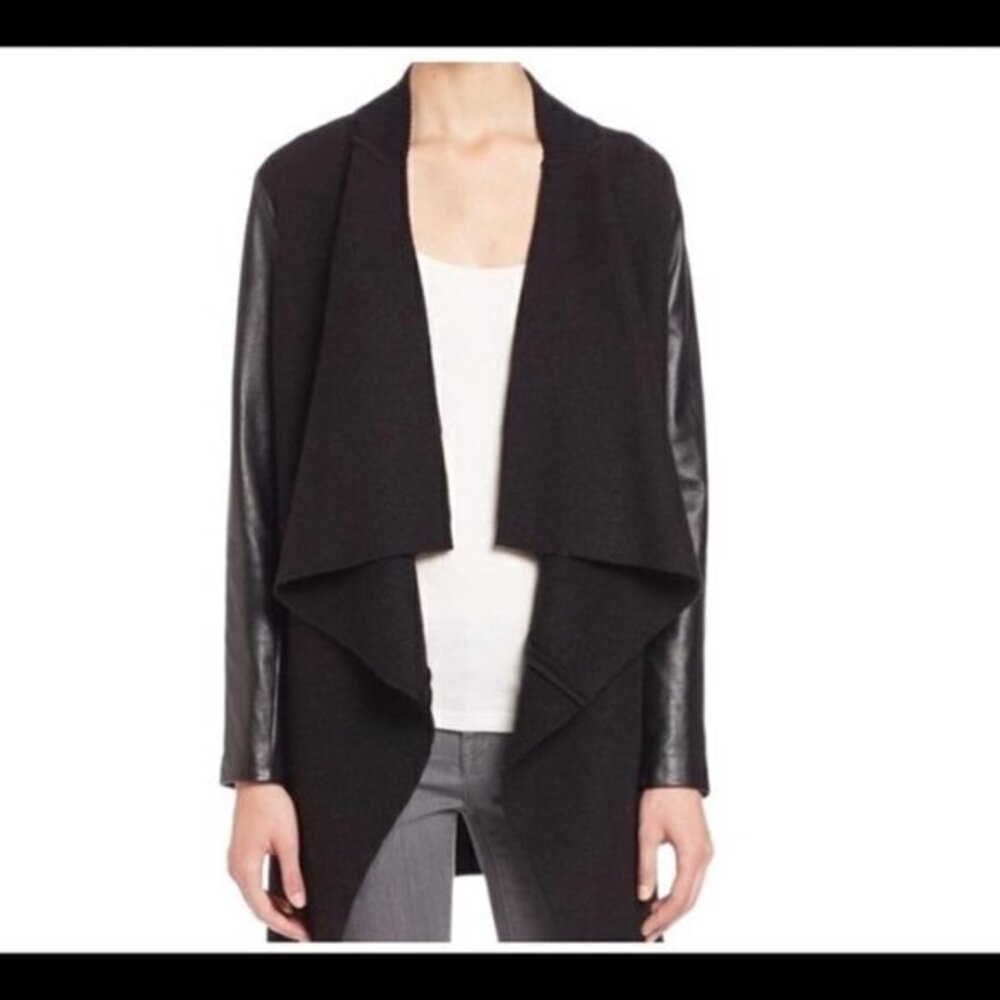 Joie Faiga Boiled Wool and Lamb Leather Jacket (c)